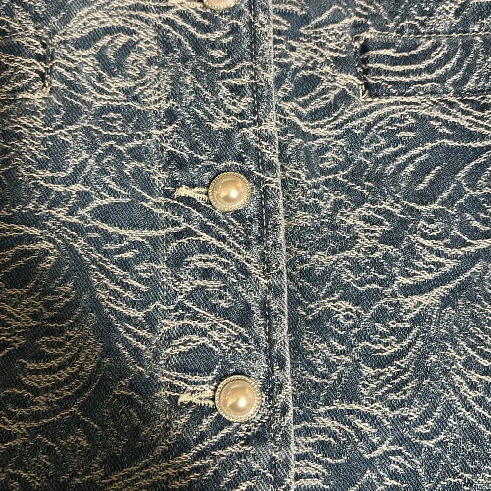 Avec Les Filles Denim Mini Skirt - Picture 7 of 9